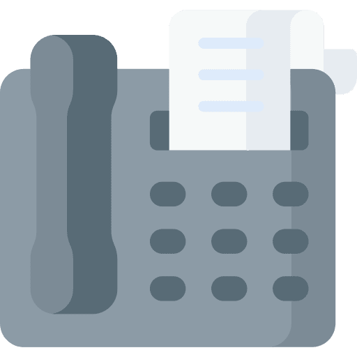 Fax communication fax electronics icon