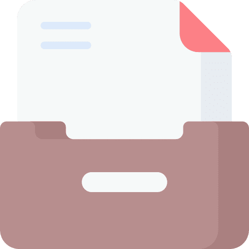 Folder archive file storage box icon