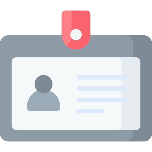 Id card identity id card user icon