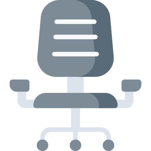 Office chair working furniture and household work icon