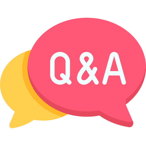 Q&a doubts doubt chat bubbles icon