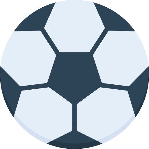 Football ball pe mega ball education icon