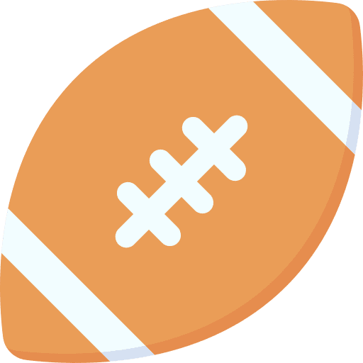 American football rule stationery pencilcase icon