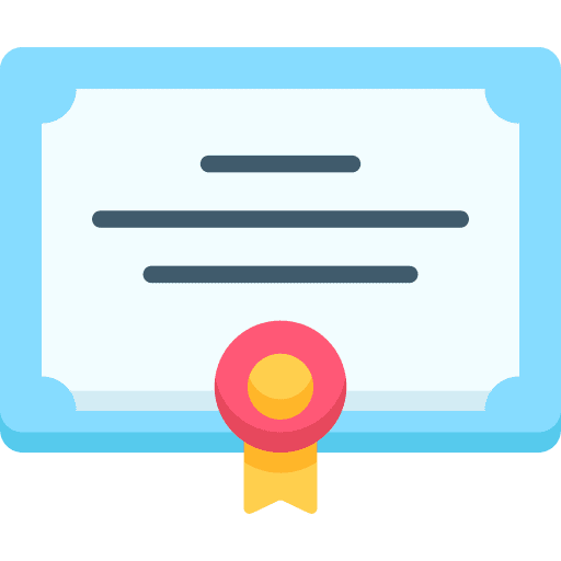 Diploma quality award sports and competition icon