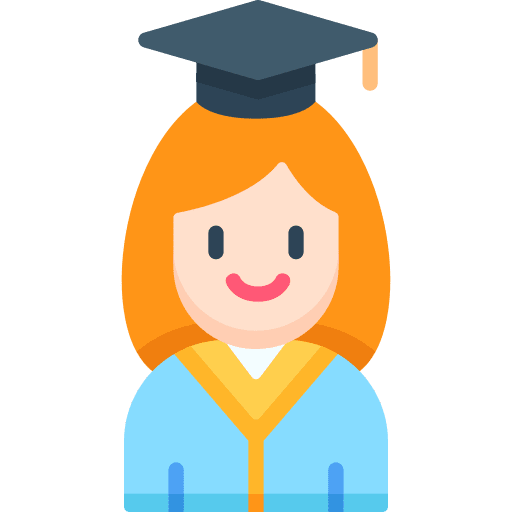 Graduate students personal degree icon