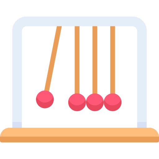 Newtons cradle chemistry newtons cradle education icon