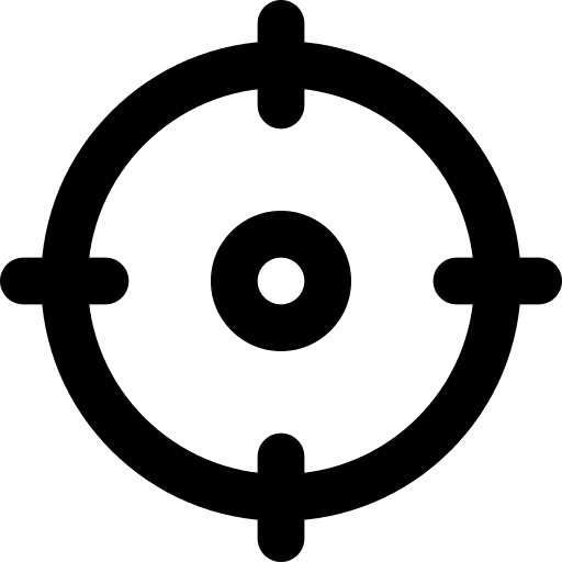 Aim my location focus aim icon
