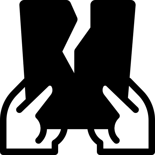 Tear business business and finance hand icon