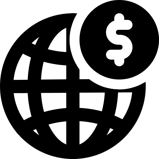 International exchange money international icon