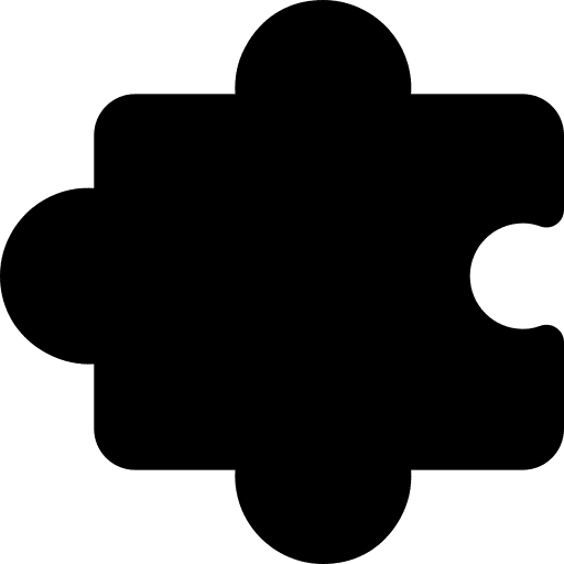 Puzzle business and finance hobbies and free time kid icon