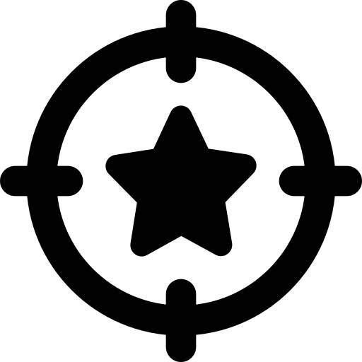 Star target crosshair weapons icon