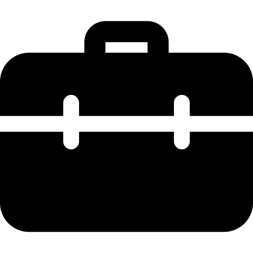 Briefcase businessman job suitcase icon