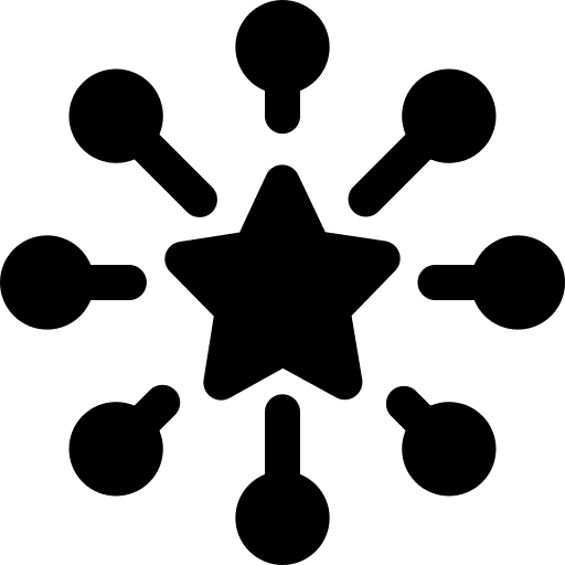 Star business and finance communication web site icon