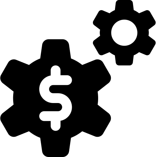 Application business and finance money settings icon