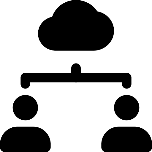 Professional network presentation meeting icon