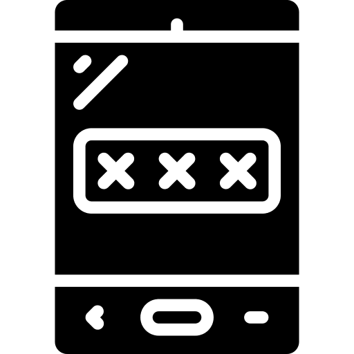 Pin code pin code otp telephone icon