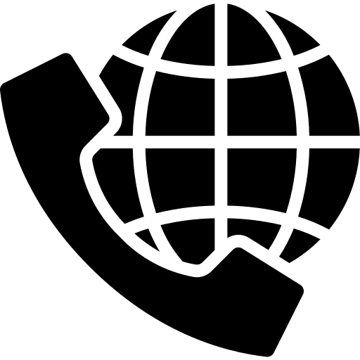 Internet connection phone call phone set telephone icon