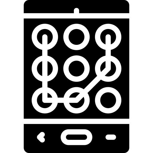 Pattern lock telephone call telephone communications icon