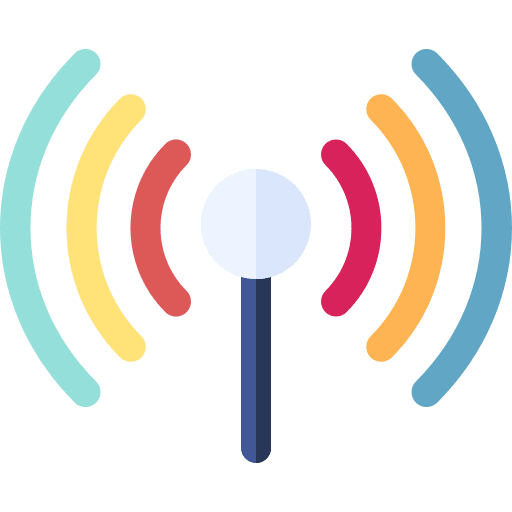 Antenna parabolic satellite radio antenna icon