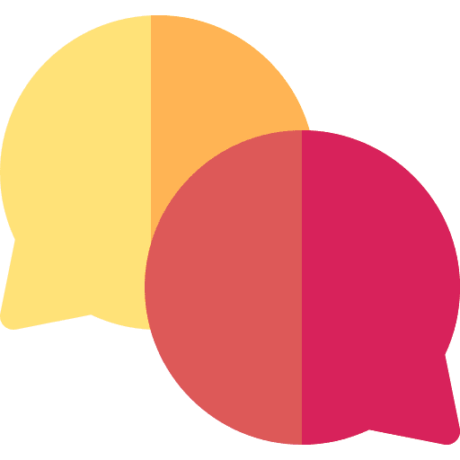 Chat speech bubble dialog talk icon