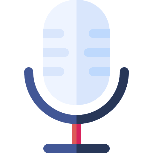 Microphone vintage music and multimedia microphone icon