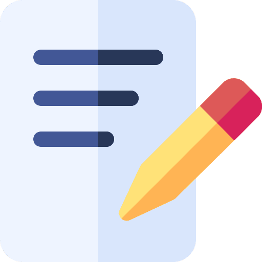 Writing pen disclosure letter icon