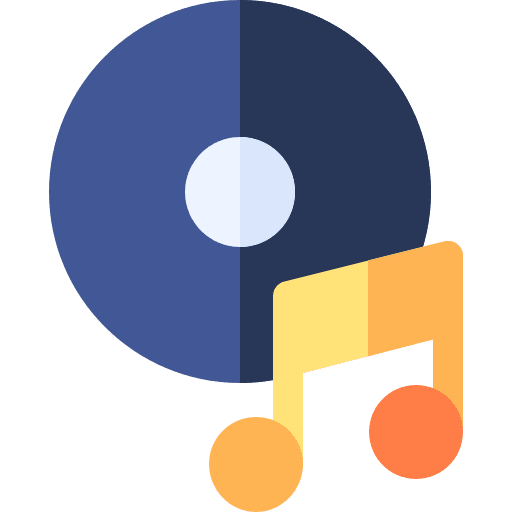 Compact disc multimedia compact disc music icon