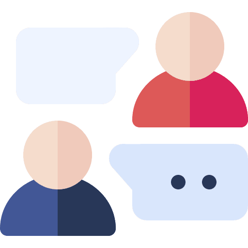 Conversation interaction people speak icon