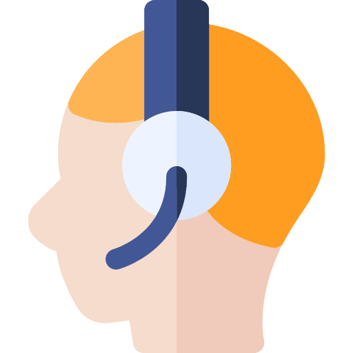 Customer support headphone customer support professions and jobs icon