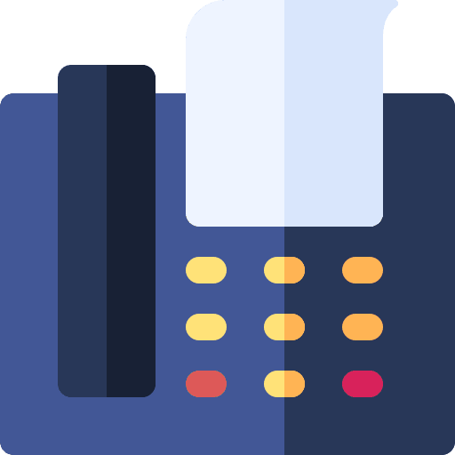 Fax technology fax phone icon