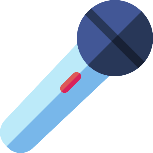 Microphone communications microphone song icon