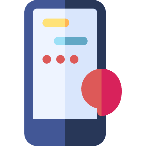 Chat mobile phone chat electronics icon