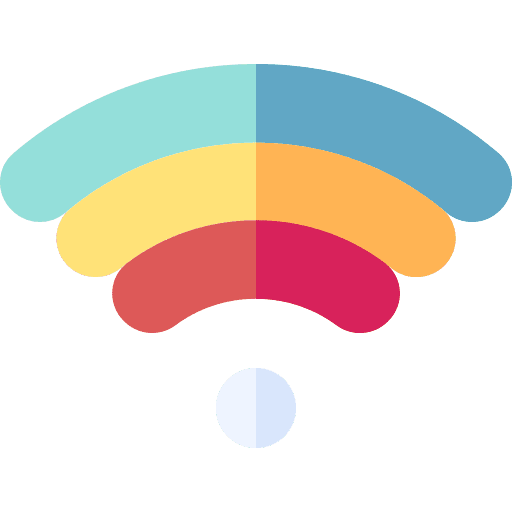 Wifi signaling interface wireless icon