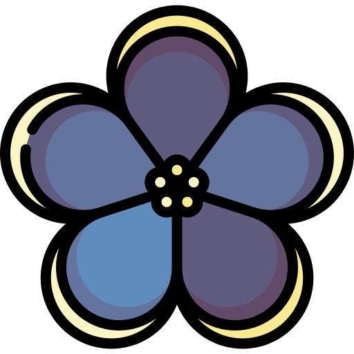 African petals jungle blossom icon
