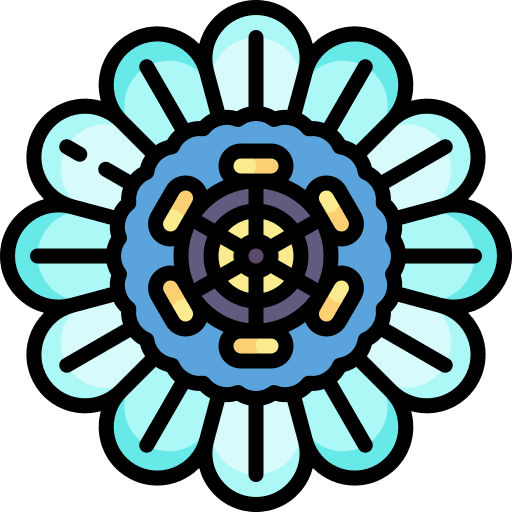 Passiflora petals nature botanical icon