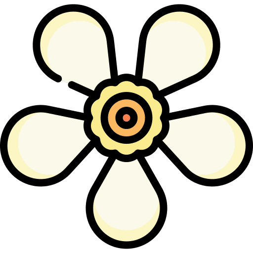 Sampaguita botanical jungle petals icon