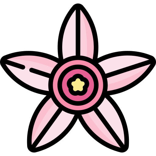 Tapioca flower tapioca flower botanical jungle icon