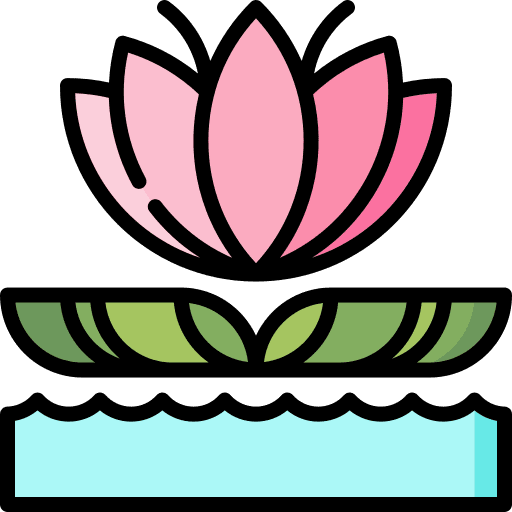 Water flower lilly petals icon