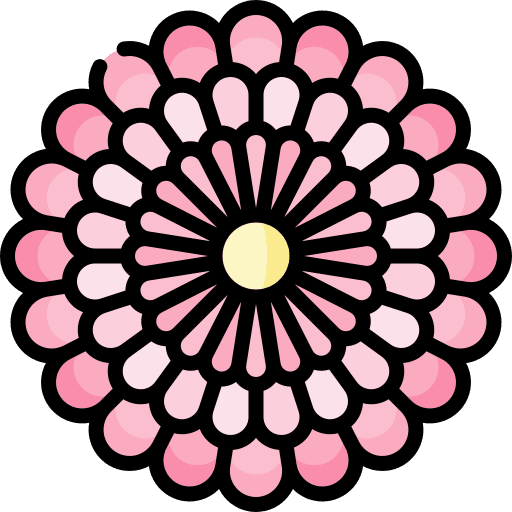 Chysanthemum botanical jungle petals icon