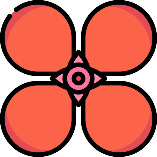 Ixora botanical blossom jungle icon