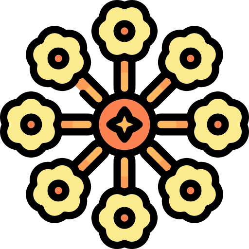 Lantana blossom botanical nature icon