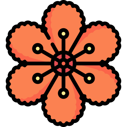 Beach flower nature beach icon