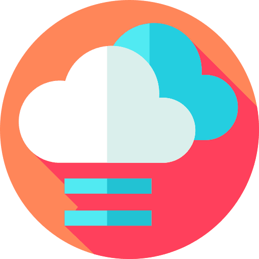 Fog fog rain cloudy icon