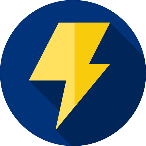 Lightning bolt electricity electrical icon