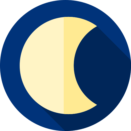 Moon astronomy stars moon phase icon