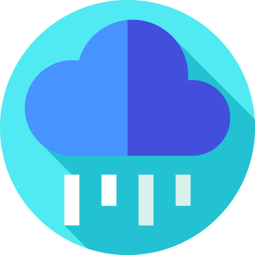 Rainy rainy sky raining icon
