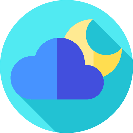 Cloudy night cloud night cloudy night icon