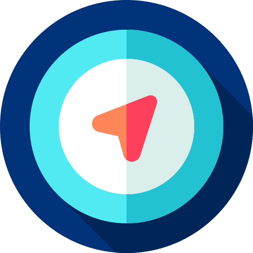 Compass cardinal points navigation orientation icon