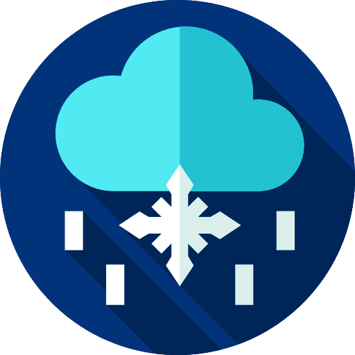 Sleet sky weather winter icon