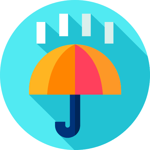 Umbrella fall weather nature icon